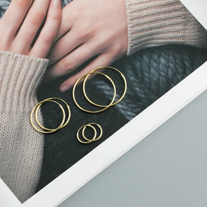 Classic Hoop Earrings - LARGE