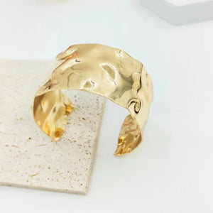 Sculpural Wide Cuff Bracelet