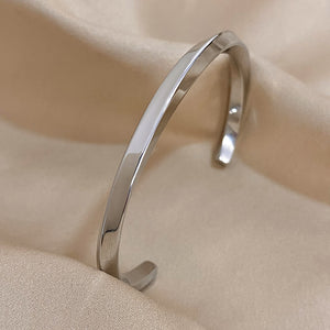 Polished Gold Cuff Bracelet