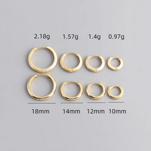 Load image into Gallery viewer, Matte Wide Hoop Earrings - LARGE