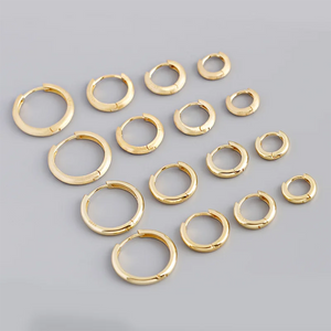 Matte Wide Hoop Earrings - LARGE