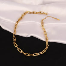 Load image into Gallery viewer, Statement Gold Link Necklace - The Kamala