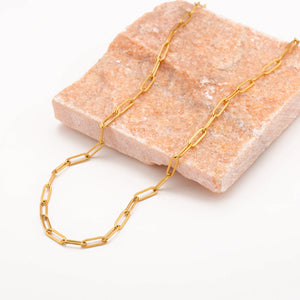 Gold Paperclip Necklace