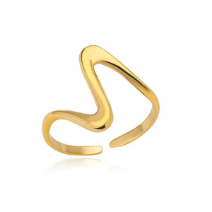 Fluid Wave Ring