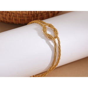 Glimmer Gold Mesh Bracelet