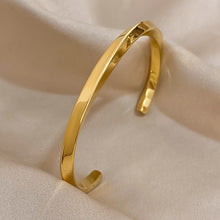 Load image into Gallery viewer, Polished Gold Cuff Bracelet